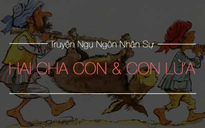 Hai cha con và con lừa
