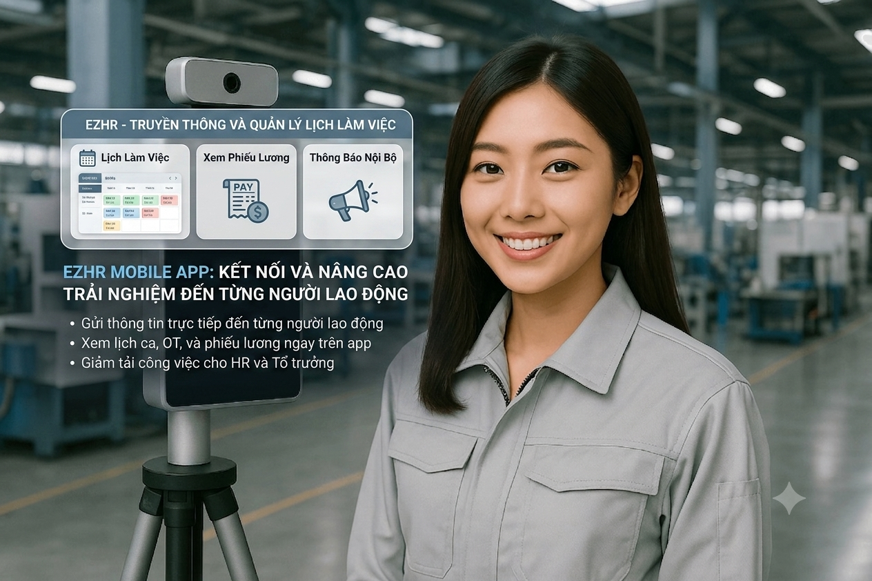 Thuế thu nhập cá nhân 1 App mobile ezHR xem lịch làm việc và phiếu lương cho người lao động